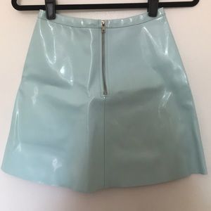 American Apparel baby blue mini skirt